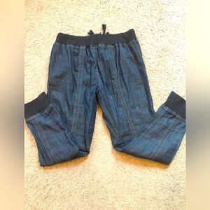 Drawstring boho jeans